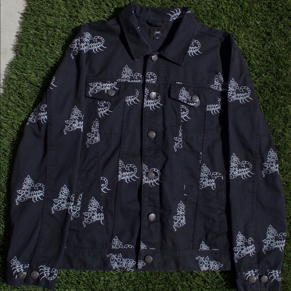 Obey denim jacket size M